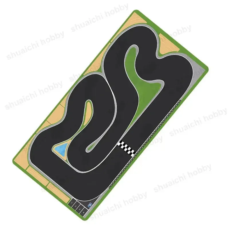 2mm Thick Non-Slip Rubber Mouse Pad 300x700mm Traffic Simulation Desk Mat for Gaming and Office Use