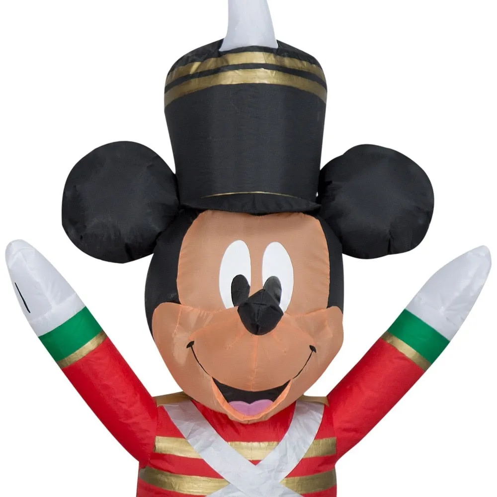 4.5' Airblown® Mickey Mouse and Minnie Mouse as Toy Soldiers Christmas Inflatable