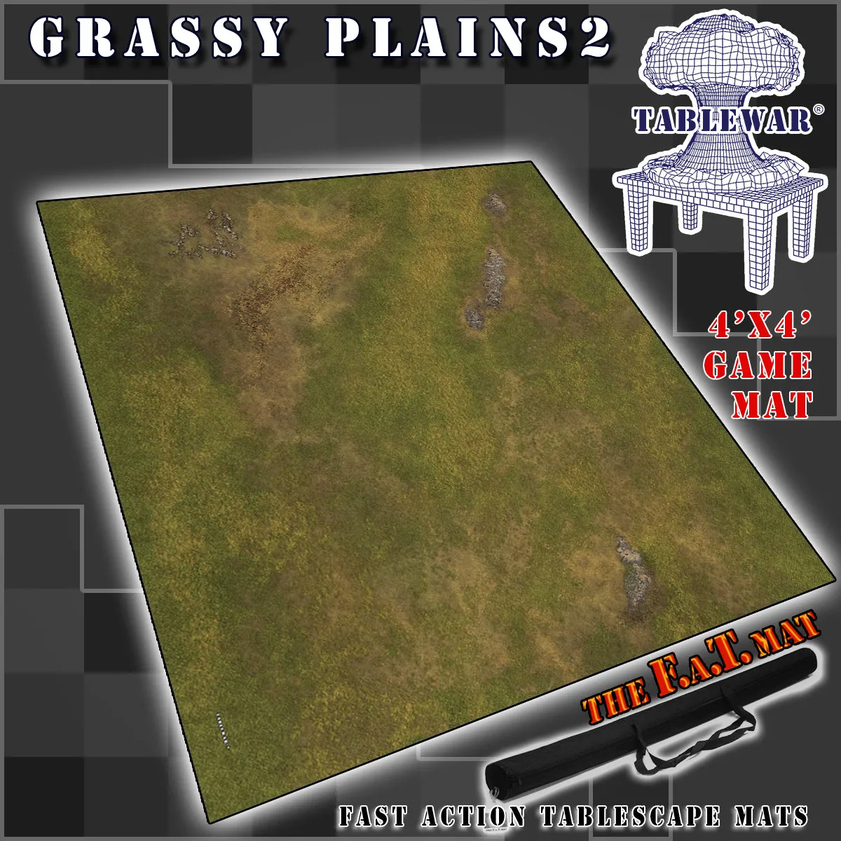 4x4 'Grassy Plains 2' F.A.T. Mat Gaming Mat