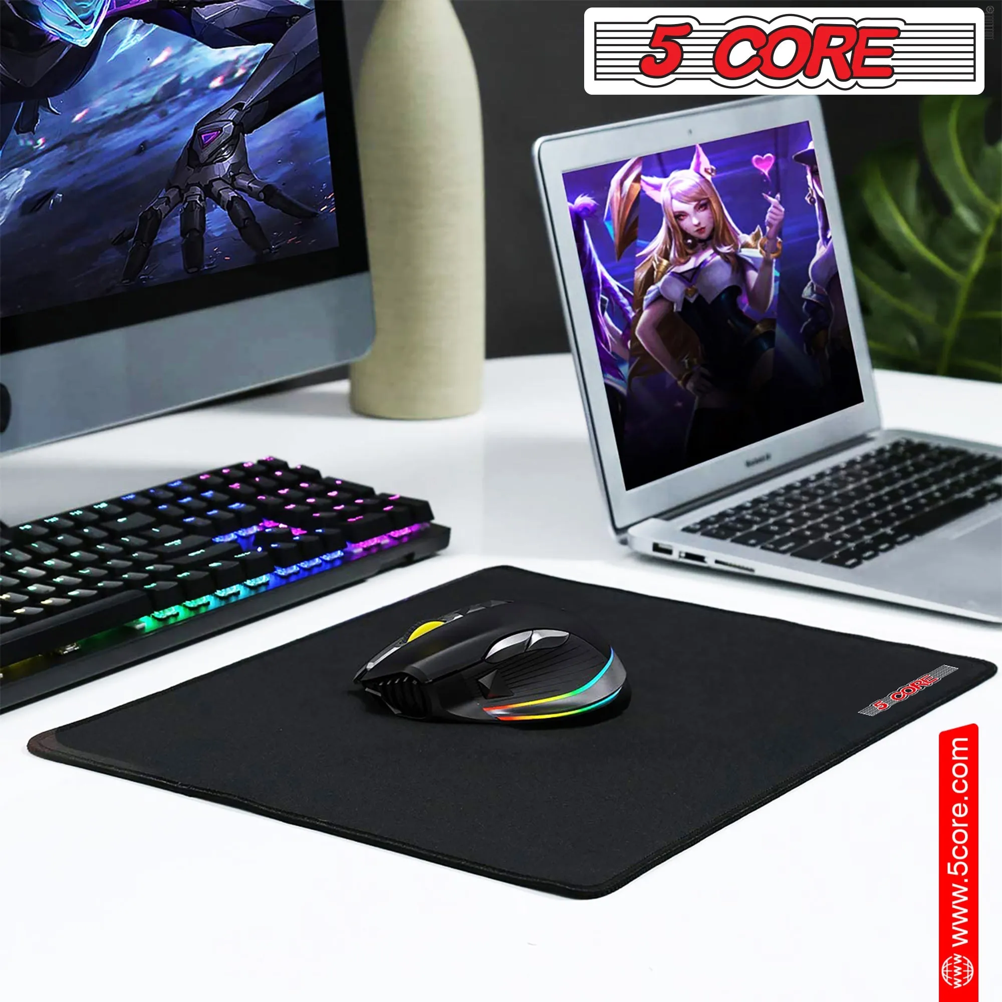 5Core Gaming Mouse Pad Set – 3x3 Rubber Base