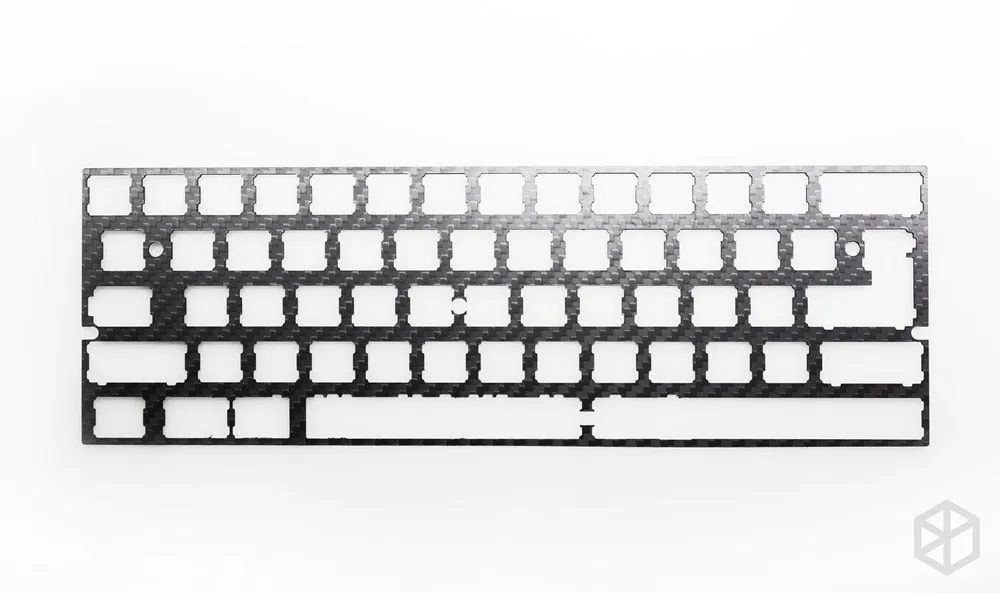 60% Aluminum Mechanical Keyboard carbon fiber plate support xd60 xd64 3.0 v3.0 gh60 support split spacebar 3u spacebar