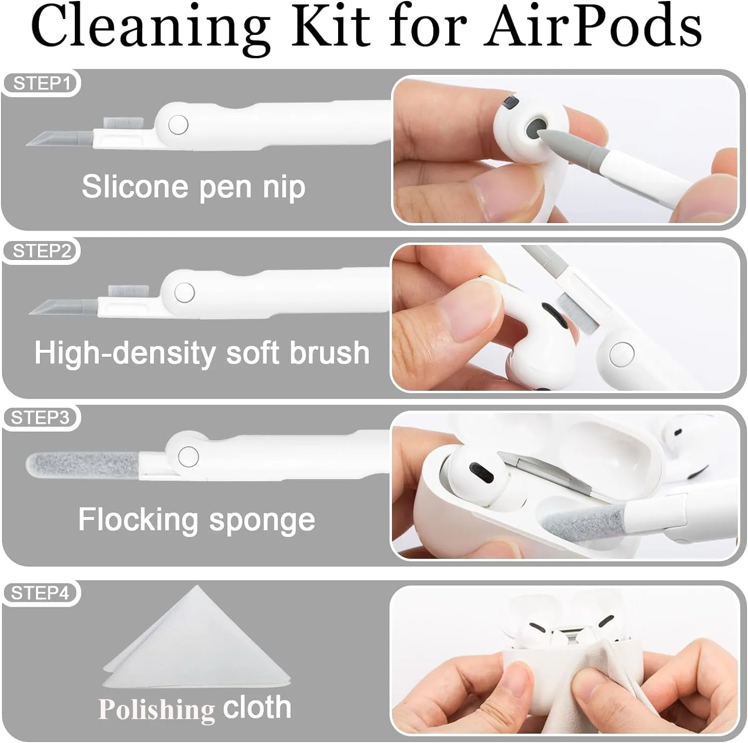 8 in 1 Cleaner Kit for Airpods, Macbook, iPad, iPod, iWatch