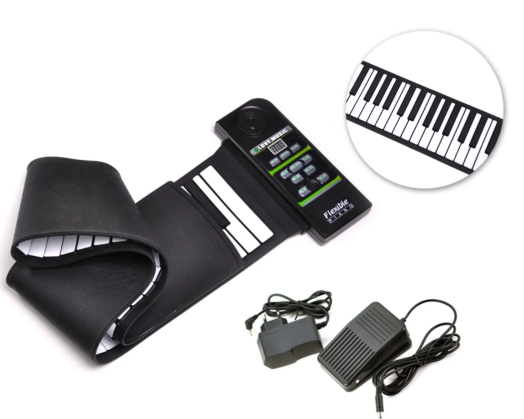 88 Keys Electronic Piano Keyboard Silicon Roll up Piano with Speaker