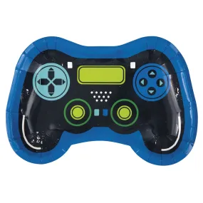 8pk Game Controller Shape Paper Plates