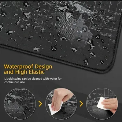 90Cm X 40Cm X 3Mm Universal World Map Gaming Anti-Slip Mouse Pad-2024011840903