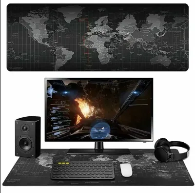 90Cm X 40Cm X 3Mm Universal World Map Gaming Anti-Slip Mouse Pad-2024011840903