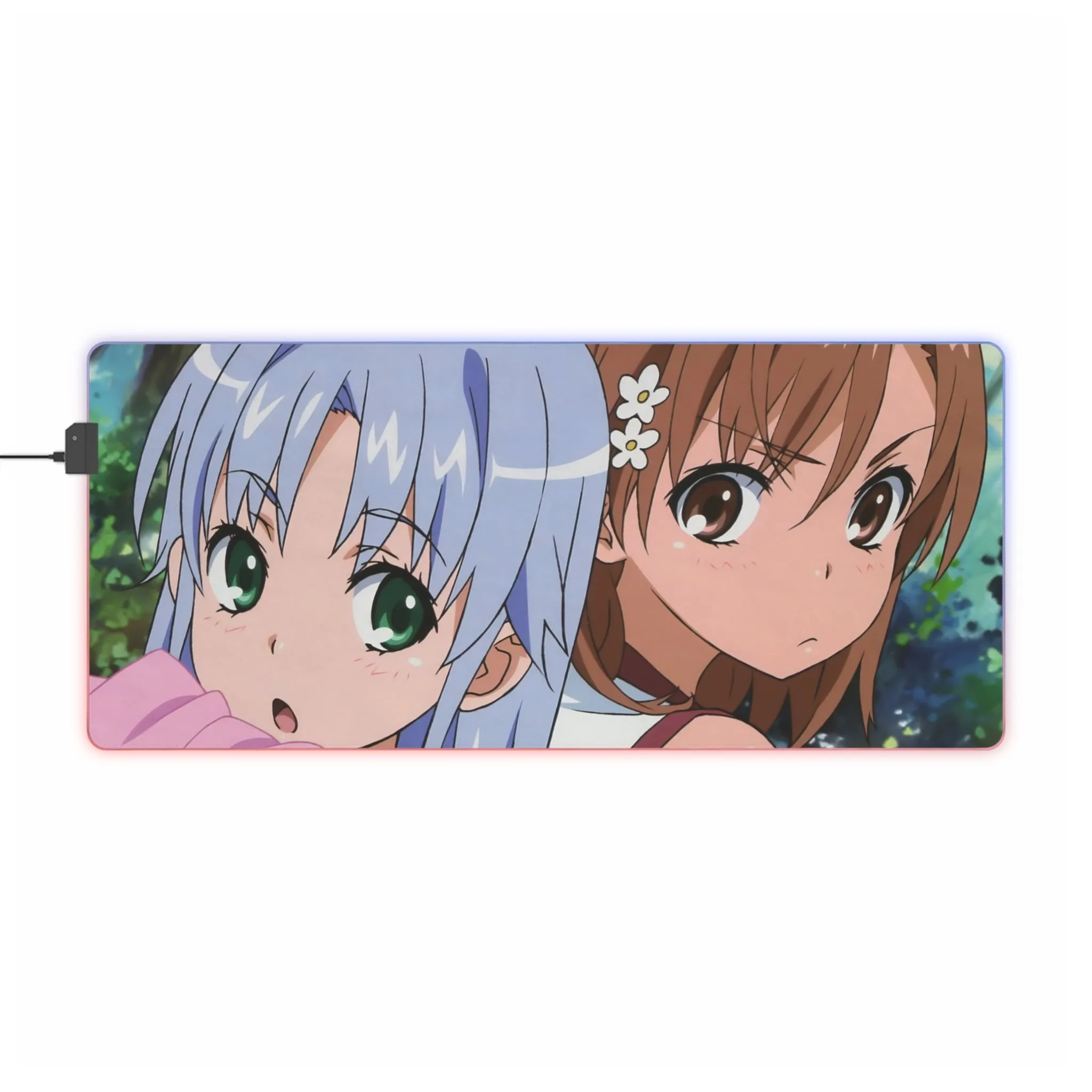 A Certain Magical Index Index Librorum Prohibitorum, Mikoto Misaka RGB LED Mouse Pad (Desk Mat)