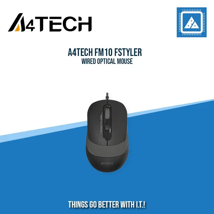 A4TECH FM10 FSTYLER WIRED OPTICAL MOUSE (BLUE)