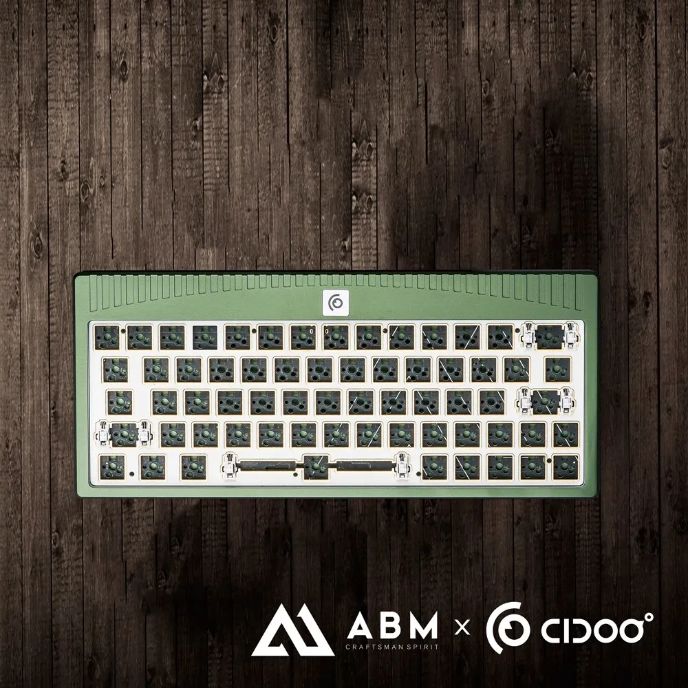 ABM64 Anodized Aluminum Mechanical Keyboard Kit 60% Hot Swappable Switch Bluetooth 5.0 2.4G Cable Mode RGB Led Type c