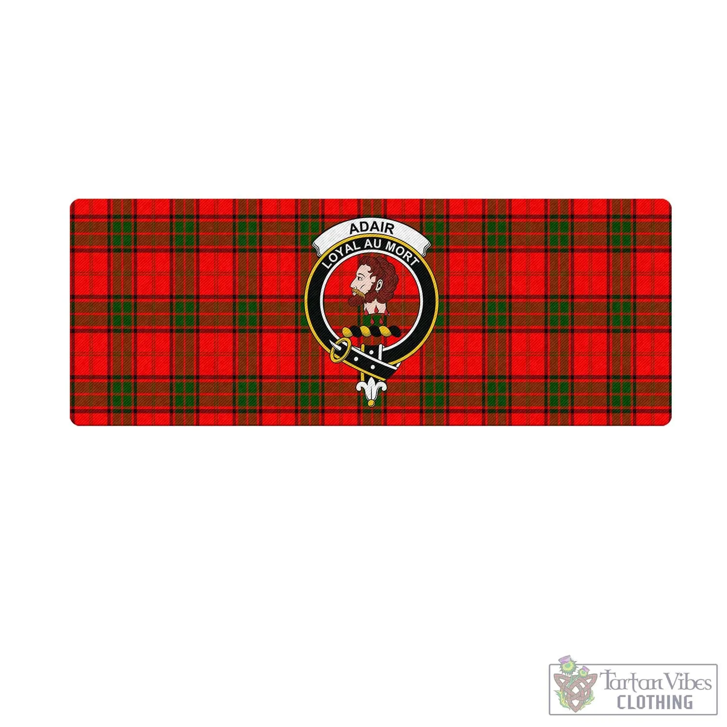 Adair Tartan Mouse Pad with Family Crest