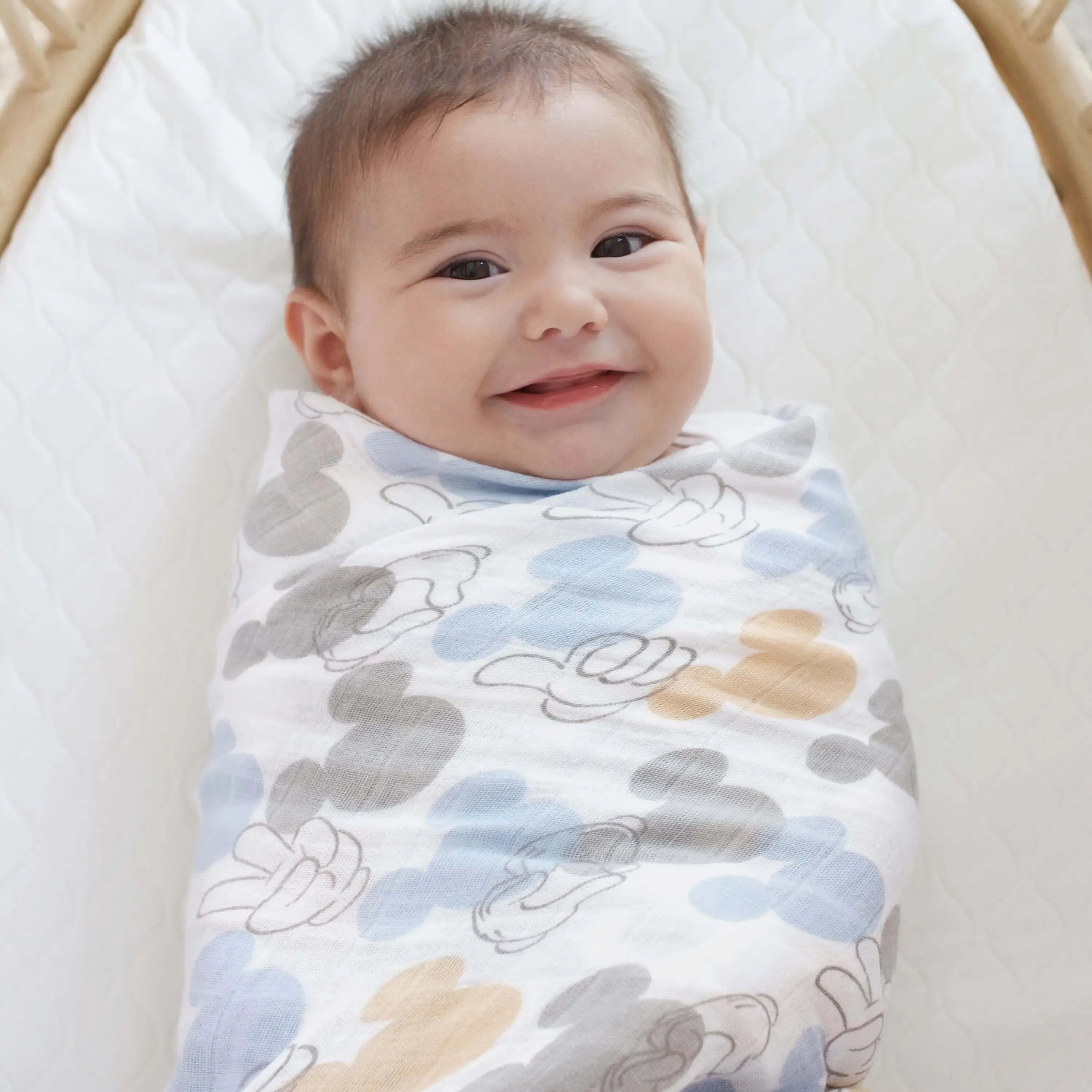 aden   anais Boutique Cotton Swaddle - 3pk (Mickey   Minnie)