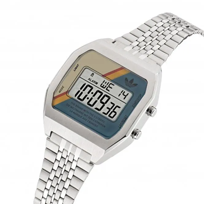 Adidas Unisex Digital Two Stainless Steel Watch AOST23556