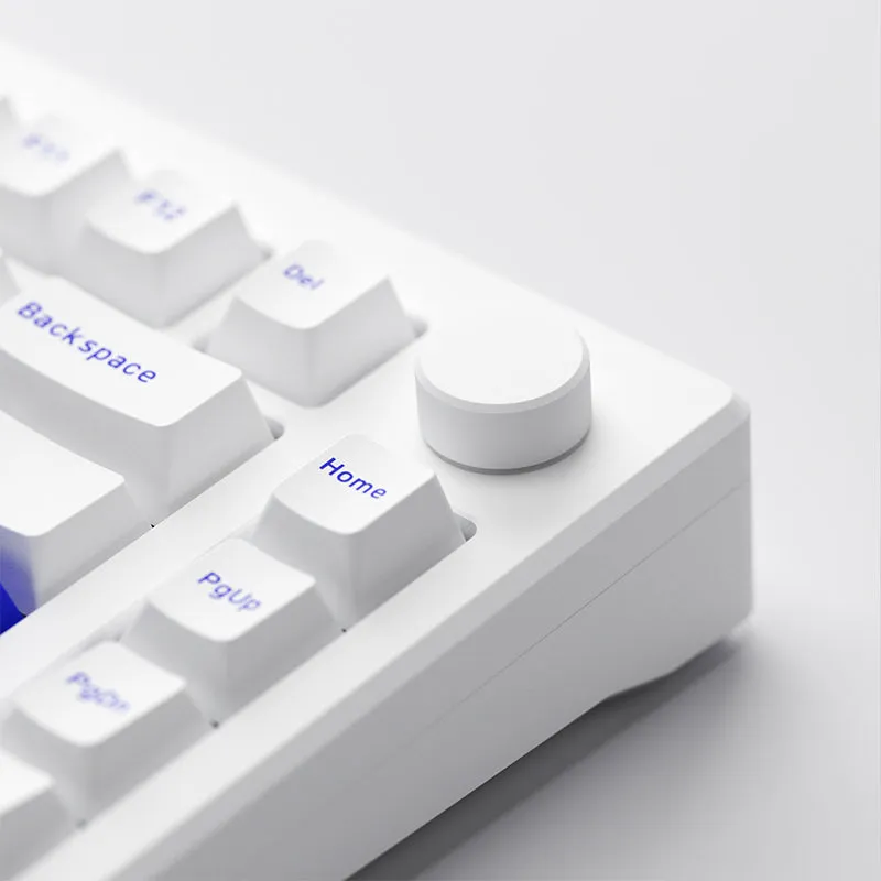 Akko MOD007 PC Blue on White Wired Mechanical Keyboard