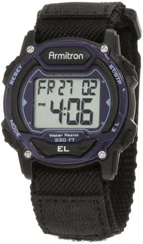 Armitron Sport Unisex Digital Chronograph Nylon Strap Watch, 45/7004