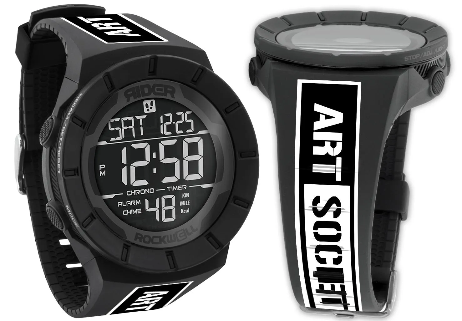 Art Society x Rockwell STENCIL BAR BLACK COLISEUM FIT Watch