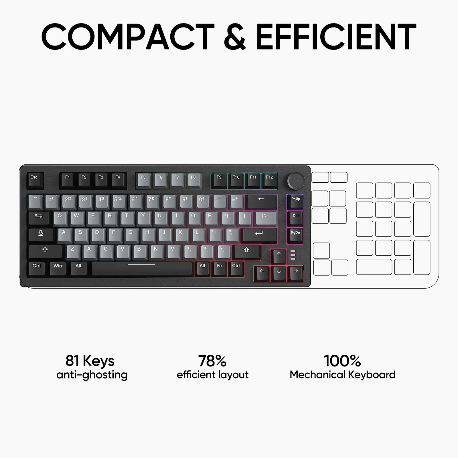 Arzopa K81 RGB Mechanical Gaming Keyboard