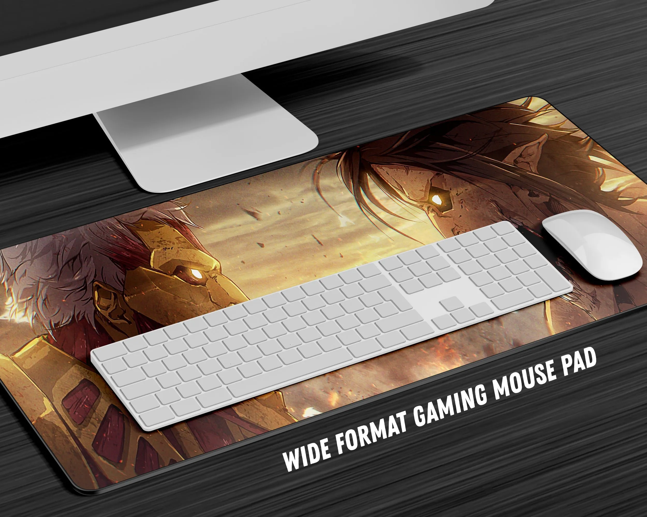 Attack Titan vs Armored Titan Gaming Mouse Pad