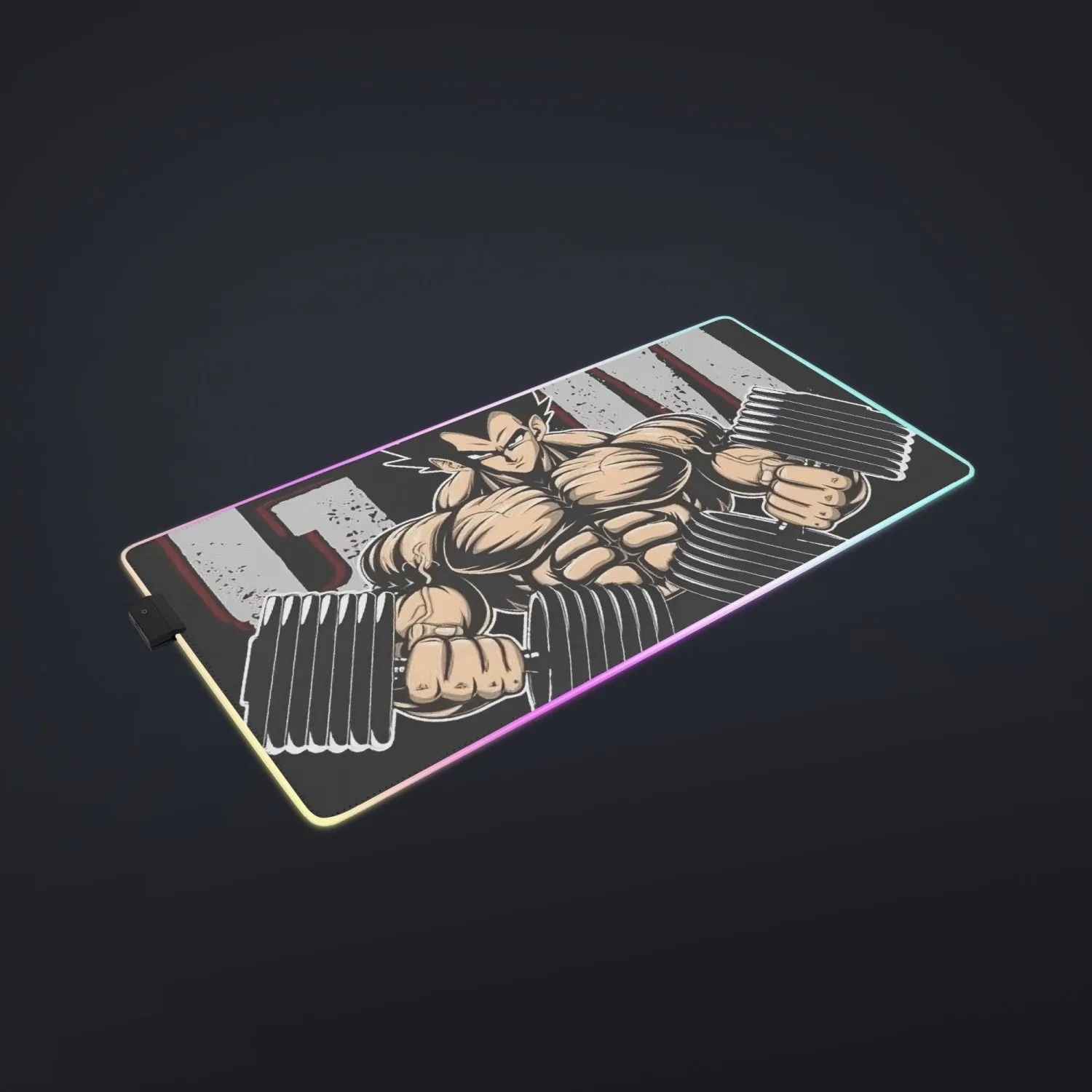 Awesome Training To Beat Goku cool LED  Mouse Pad