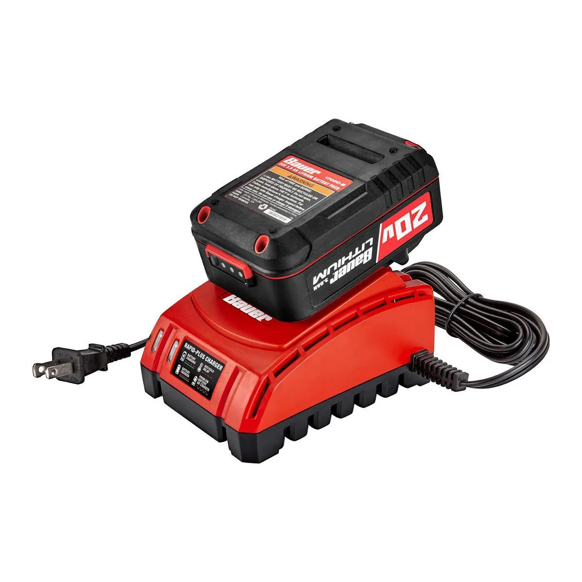 BAUER - 20V Lithium-Ion 3 Amp Rapid-Plus Battery Charger