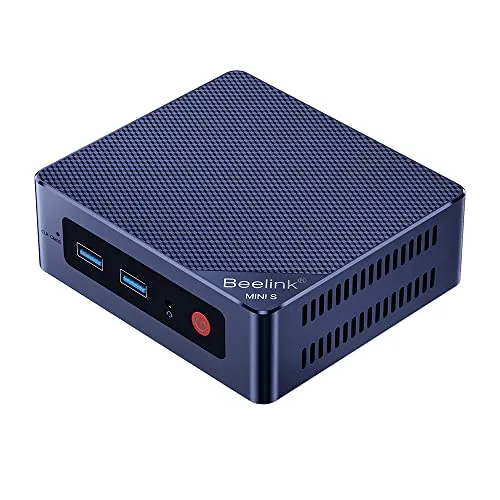 Beelink MINIS 12 Mini PC with Processor N95 (4C/4T), 8G DDR4/256G SSD 4K UHD, Dual HDMI Ports, WiFi5, BT4.2 Gigabit Ethernet Micro Computer Support Auto Power On, WOL