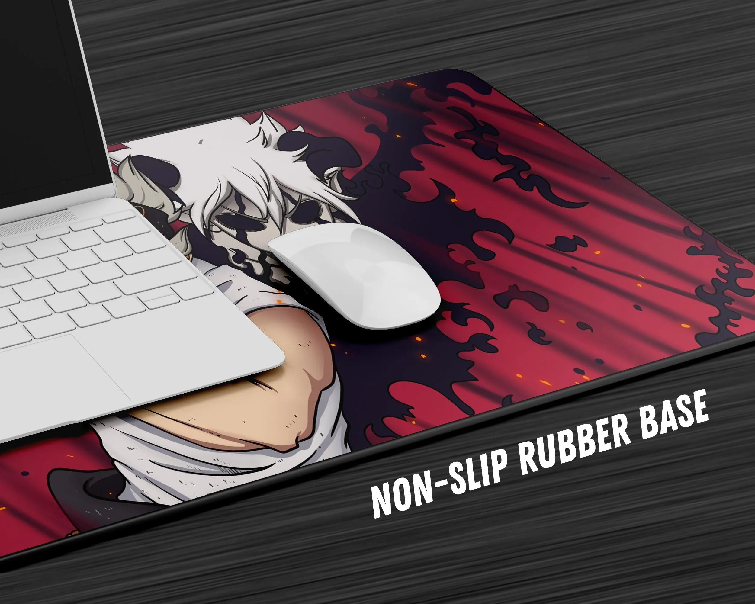 Black Clover Asta Red Gaming Mouse Pad