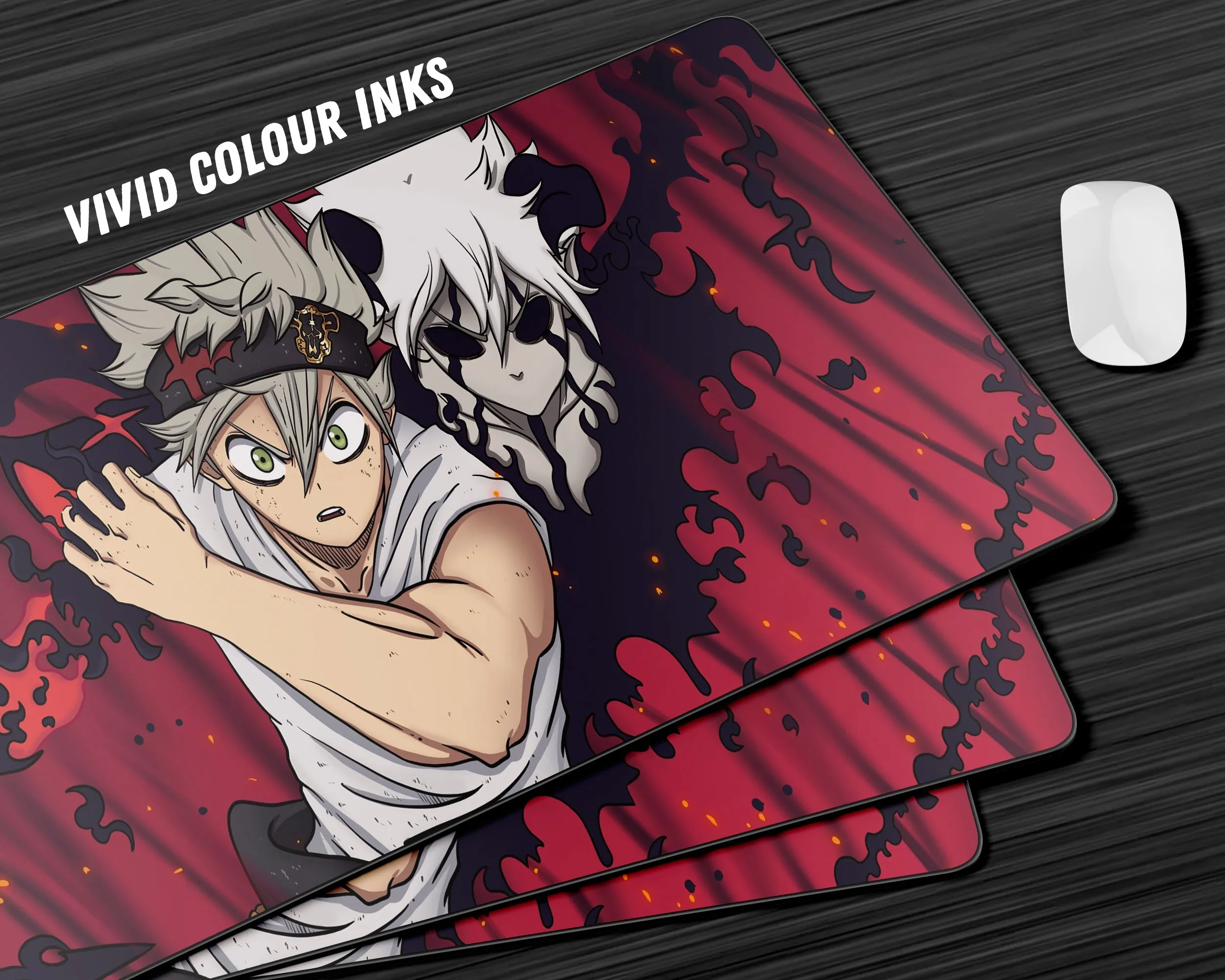 Black Clover Asta Red Gaming Mouse Pad