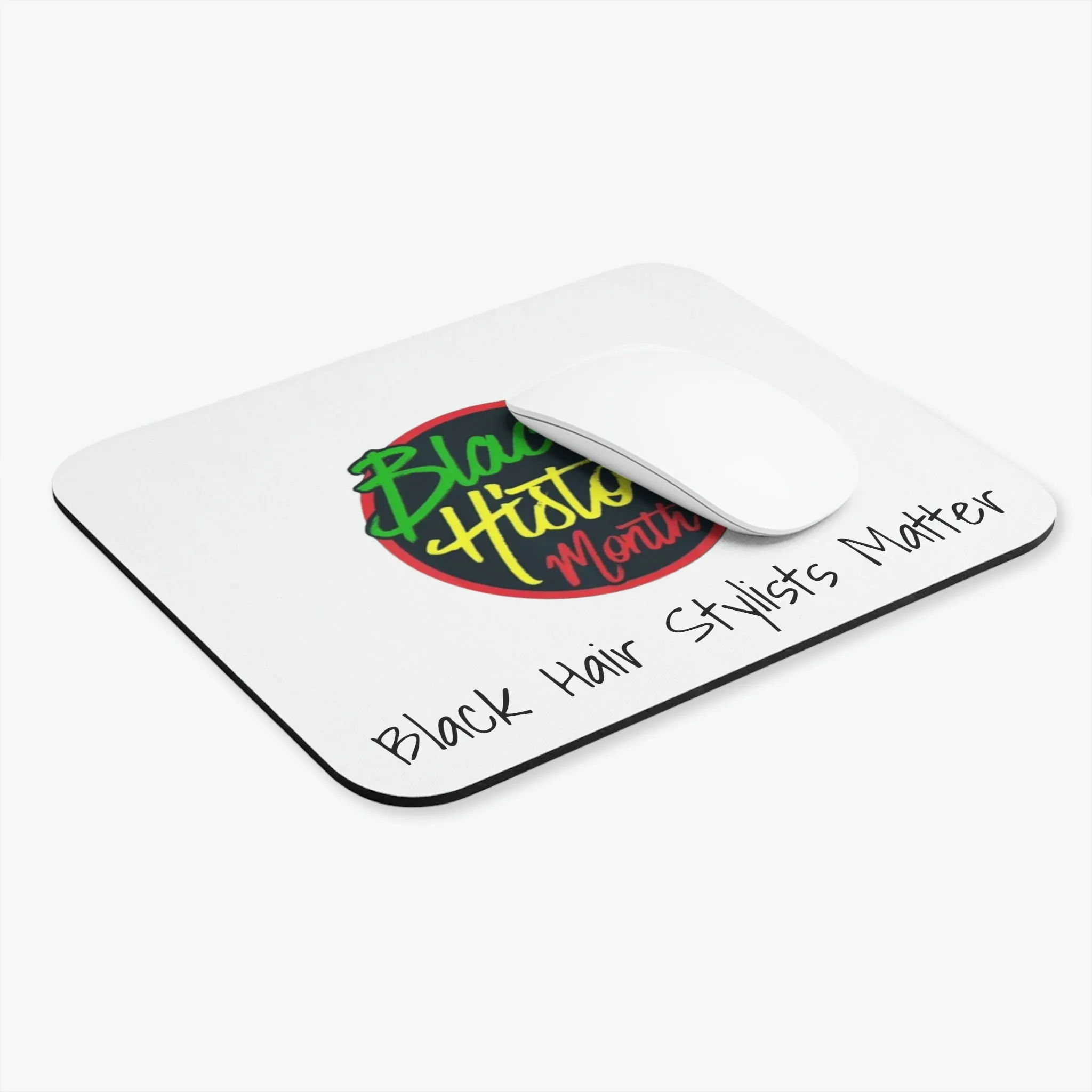 Black Hair Stylists Matter Mouse Pad (Rectangle)