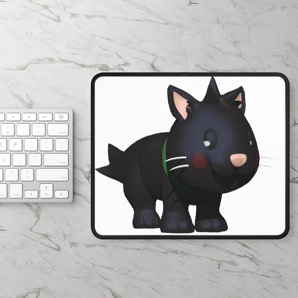 Black Kitty Gaming Mouse Pad