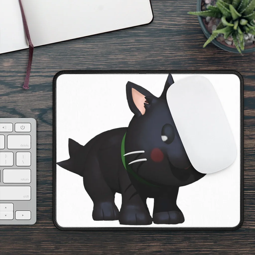 Black Kitty Gaming Mouse Pad