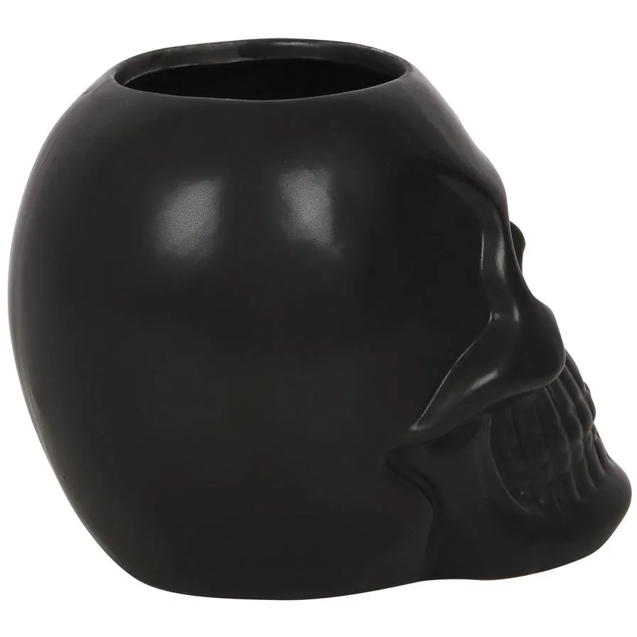 Black Skull Toothbrush Holder