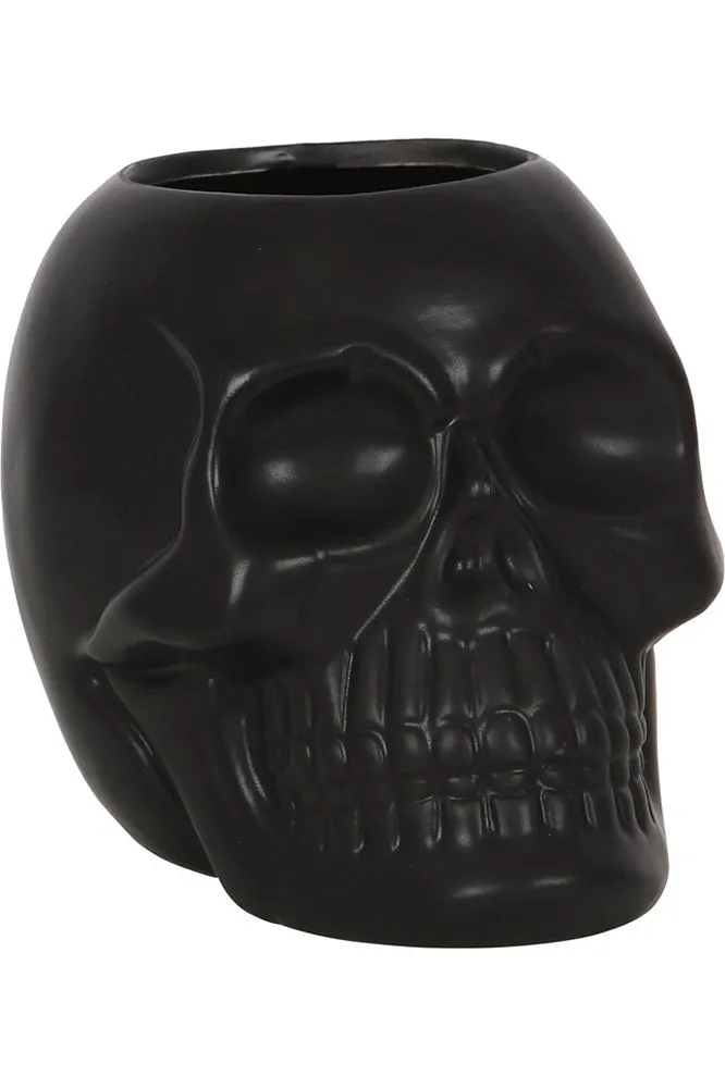 Black Skull Toothbrush Holder