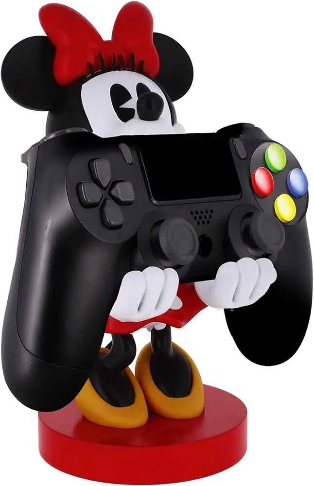 Cable Guys - Disney Minnie Mouse 8 Inch PVC Statue Deluxe Mobile Phone and Controller Holder/Charger