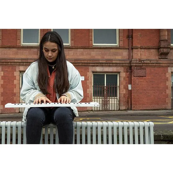 Carry-on FOLDPIANO49 49-Key Collapsible Folding Piano Keyboard, White