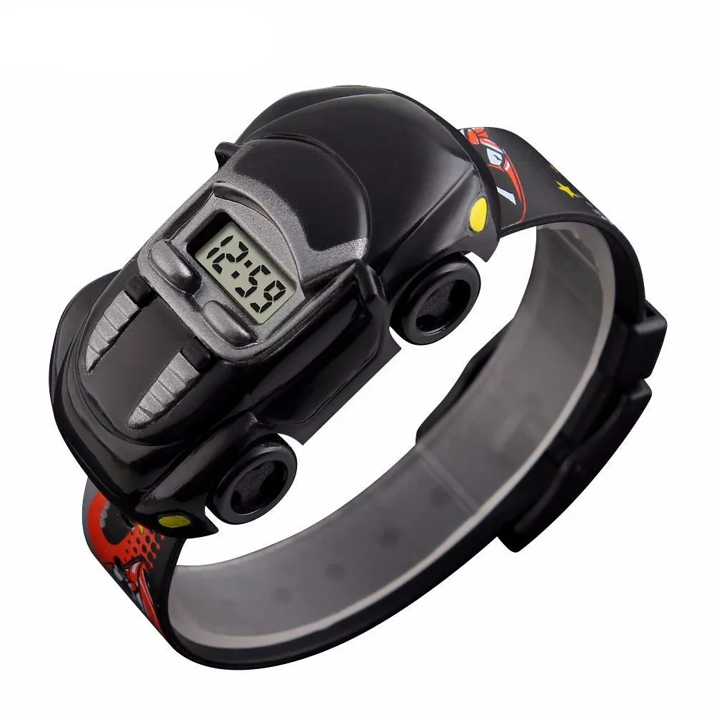 Cartoon Car Digital Watch