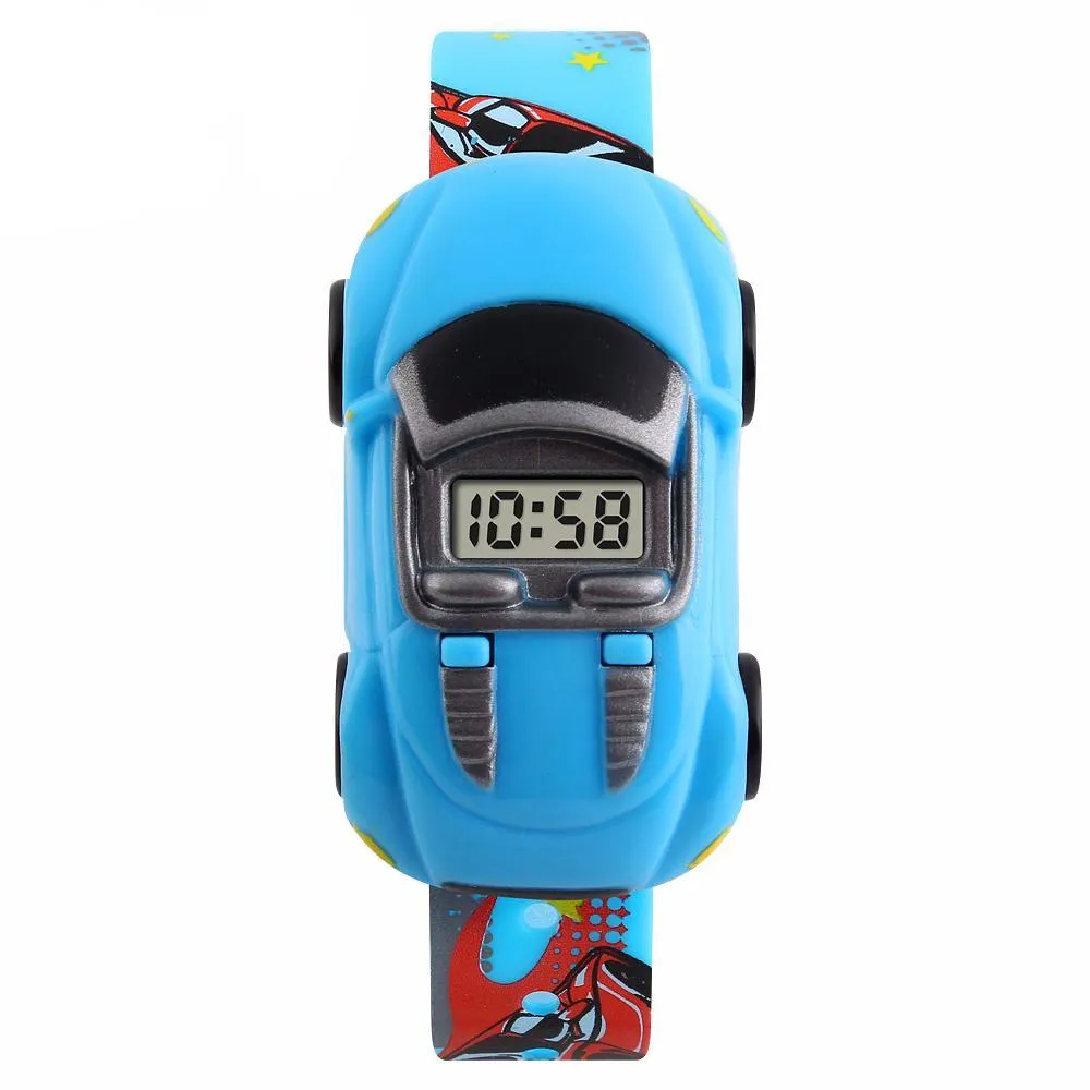 Cartoon Car Digital Watch