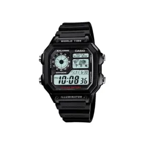 Casio Auto Illuminator Black Resin AE1200WH-1AVDF