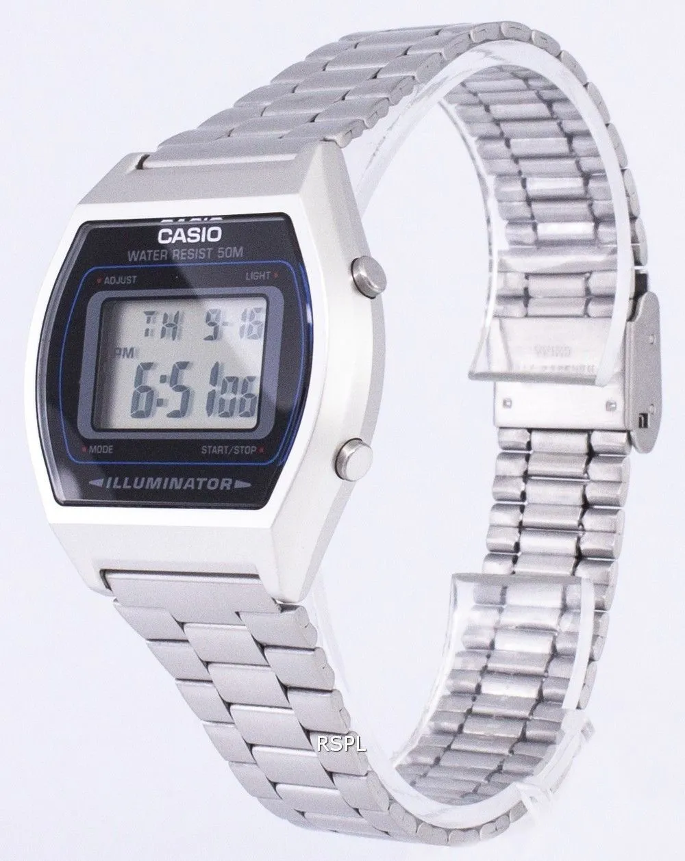 Casio Digital Quartz Stainless Steel Illuminator B640WD-1AVDF B640WD-1AV Men's Watch