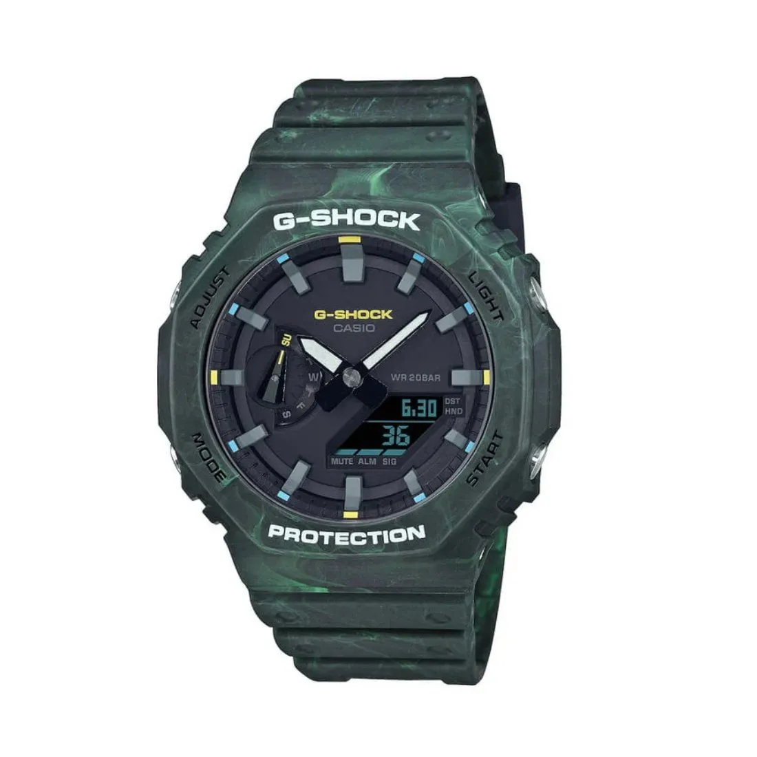 Casio G Shock Foggy Forest Green Watch GA-2100FR-3ADR