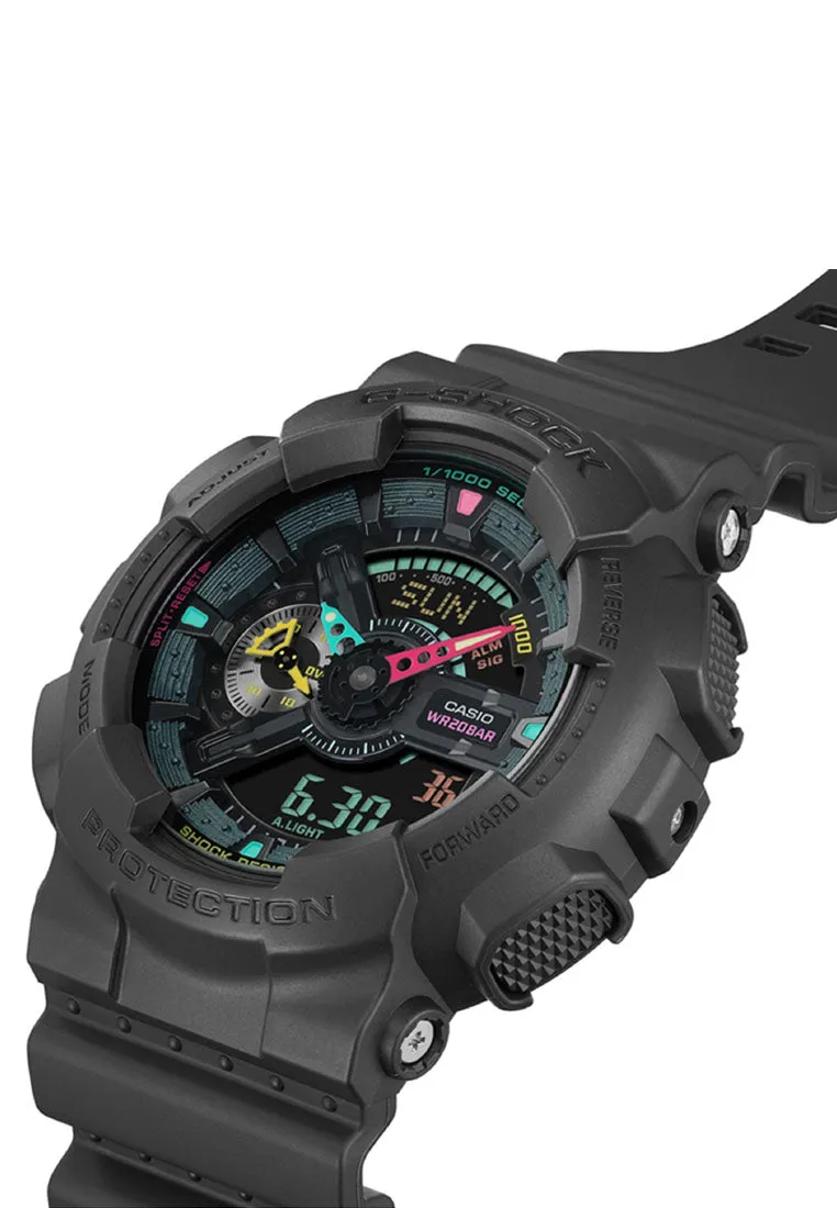 Casio G-shock GA-110MF-1A Digital Analog Rubber Strap Watch for Men