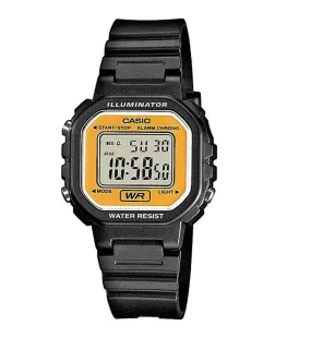 Casio LA-20WH-9ADF Black Resin Strap Watch for Women