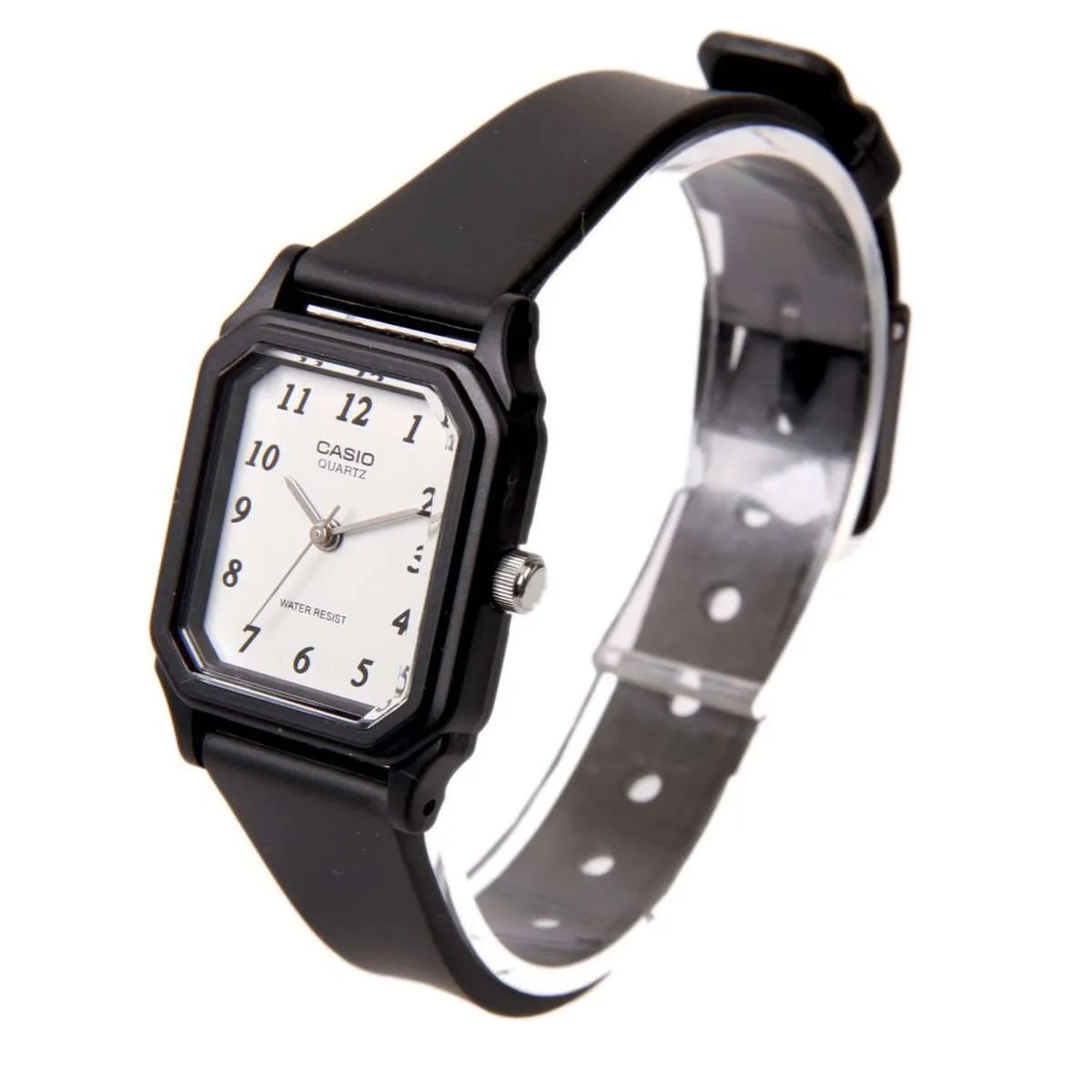 Casio LQ-142-7BDF Black Rubber Strap Watch for Women