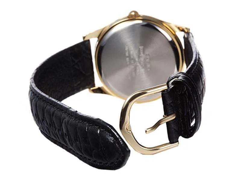 Casio LTP-1094Q-1ARDF Black Leather Strap Watch for Women