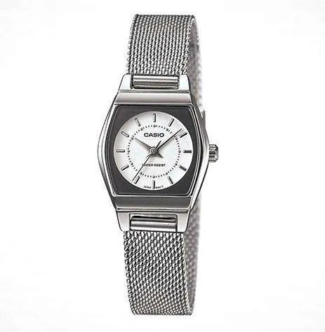 Casio LTP-1364D-7AVDF Silver Stainless Steel Mesh Strap Watch for Women