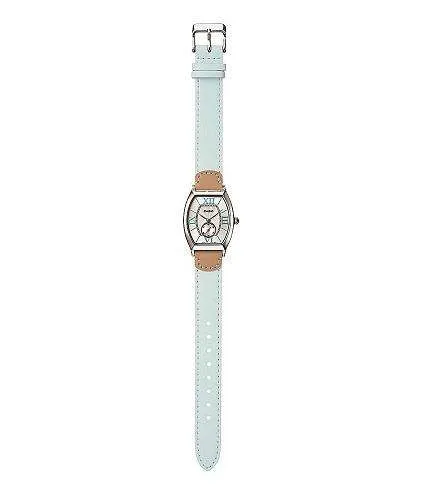 Casio LTP-E114L-2ADF Light Blue Leather Strap Watch for Women