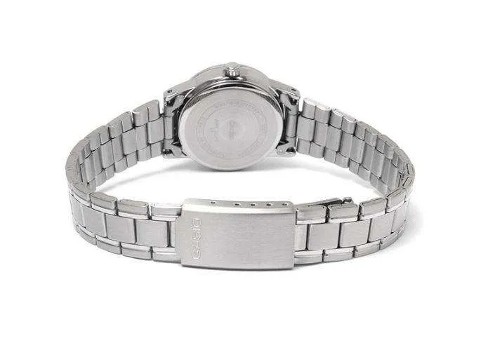 Casio LTP-V002D-7B Silver Stainless Steel Strap Watch for Women