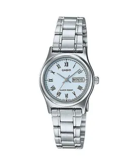 Casio LTP-V006D-2B Silver Stainless Steel Strap Watch for Women