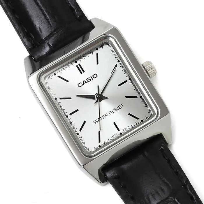 Casio LTP-V007L-7E1 Black Leather Watch for Women