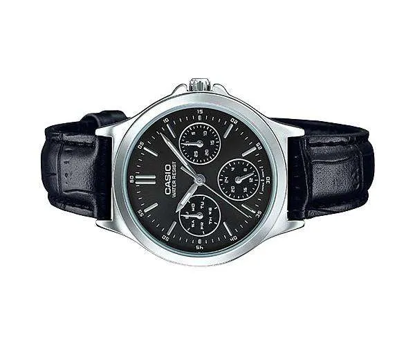 Casio LTP-V300L-1A Black Leather Strap Watch for Men and Women