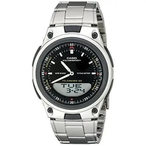 Casio Men's Analog Digital 30 Databank Watch AW80D-1