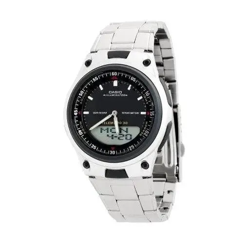 Casio Men's Analog Digital 30 Databank Watch AW80D-1